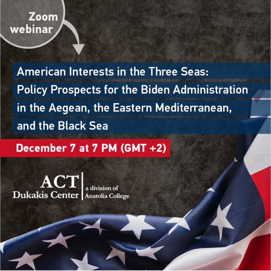 Τα Αμερικανικά Συμφέροντα στις Τρεις Θάλασσες: Οι Πολιτικές Προοπτικές της Διακυβέρνησης Biden στο Αιγαίο, την Ανατολική Μεσόγειο και τη Μαύρη θάλασσα