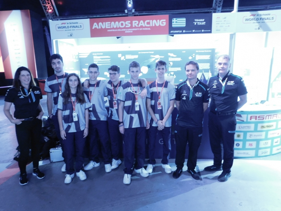 Η Anemos Racing στην 13η θέση στους Παγκόσμιους Τελικούς “F1 in Schools”